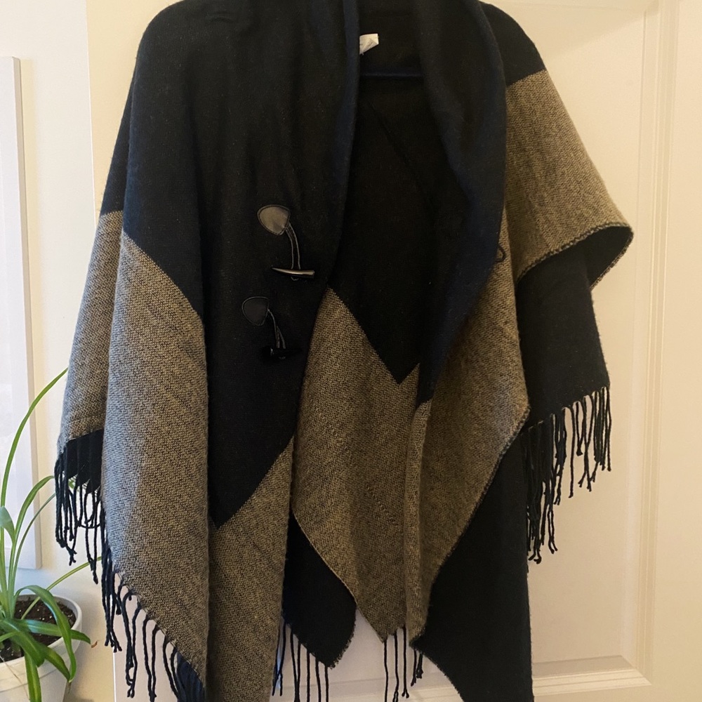 Wool poncho